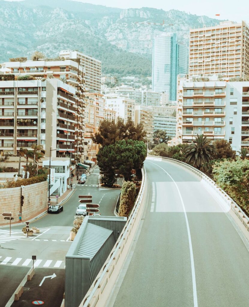 Car Road to Saint Roman Monaco Real Estate